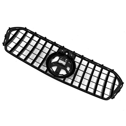 Gloss Black Front Grill Cover For Mercedes Benz W167 GLE350 GLE53 2019-2022 NEW - Picture 9 of 13