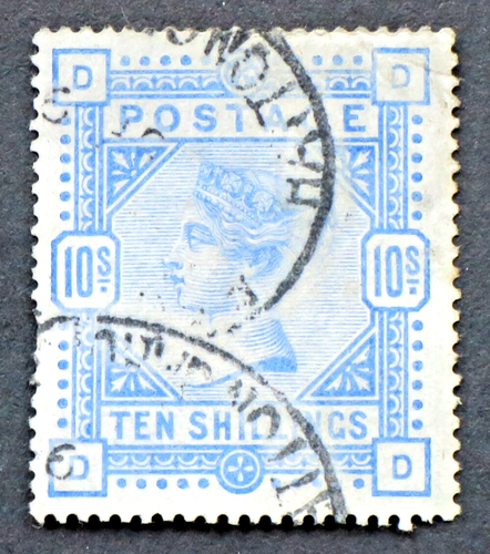 GB QV 1883 2/6 lilac, 5s Rose, 10s ultramarine SG179, 180 ,183 Stamps - Picture 3 of 4