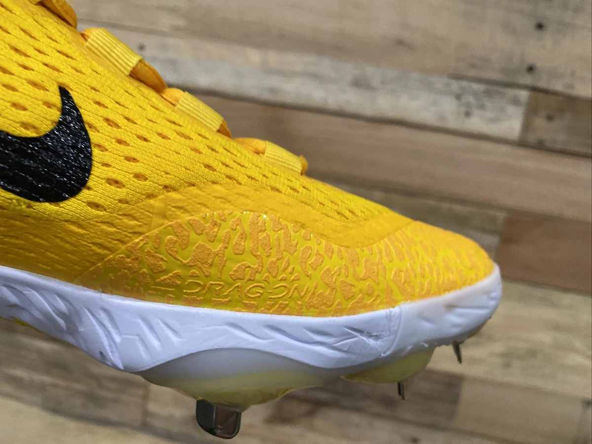 Nike Alpha Huarache Elite 4 Metal Baseball Cleats Yellow DR6851-701 Size 7