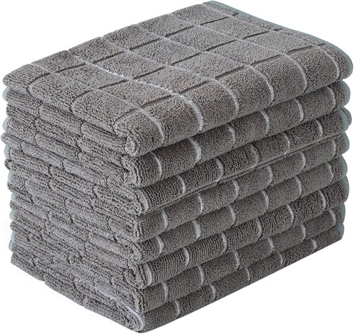 Microfiber Dish Towels - Soft, Super Absorbent and Lint Free - 26 x 18 Inch