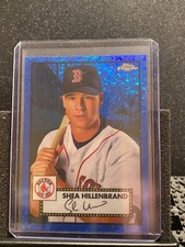 Shea Hillenbrand 2021 Topps Chrome Platinum - Blue Mini-Diamonds #69/199 Red Sox