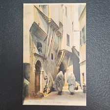 Vintage Algeria Red Sea Street L.L. Unposted Postcard H245
