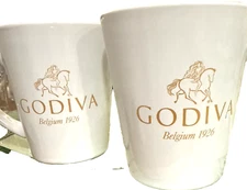Godiva Chocolate Belgium 1926 Coffee Mug with Horse! Pair Matching! Hot Tea!
