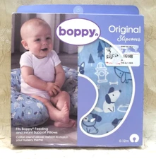 Boppy Original Nursing Pillow Slipcover Blue Dog’s Life Box Wear NIB