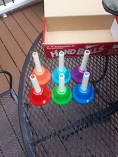 Rhythm Band Instruments Kids Play Hand Bells READ MISSING 2 BELLS 1 Bell DAMAGE