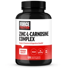 FORCE FACTOR Zinc L-Carnosine Capsules to Support Gastric and Digestive Health