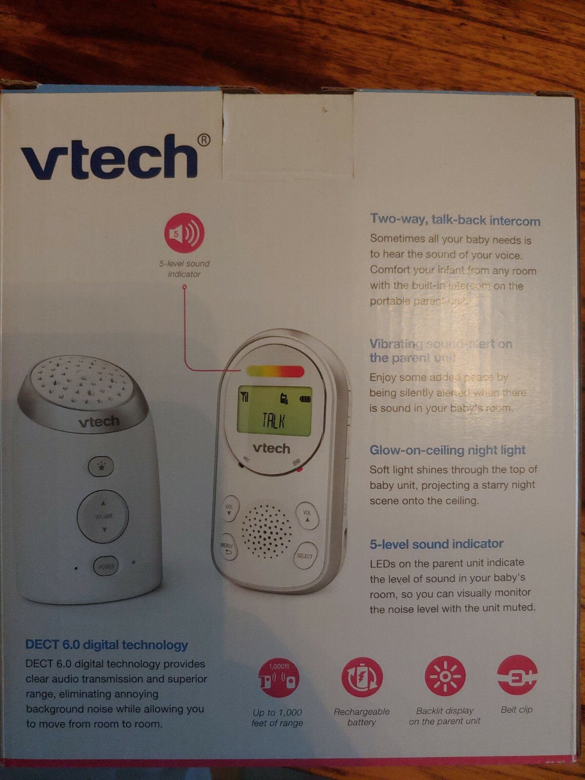 vtech digital audio monitor with ceiling night light