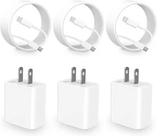 esbeecables for i.Phone Charger Fast Charging, 3Pack 20W Type C Fast Charger ...
