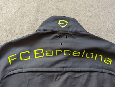 NIKE FC BARCELONA Camp Nou 1957-2007 Mens Zip Jacket Size M Blue