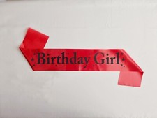 Sash Bands for Birthday Girls Universal Size Free Shipping