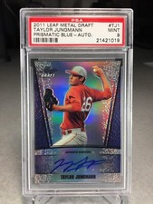 2011 Leaf Metal Draft Prismatic Blue 11/25 Taylor Jungmann #TJ1 - PSA 9 - POP 1