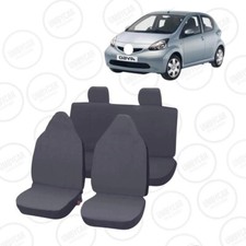 COPRISEDILI TOYOTA  AYGO 2005> COPERTURA SEDILI FODERA IN COTONE GRIGIO