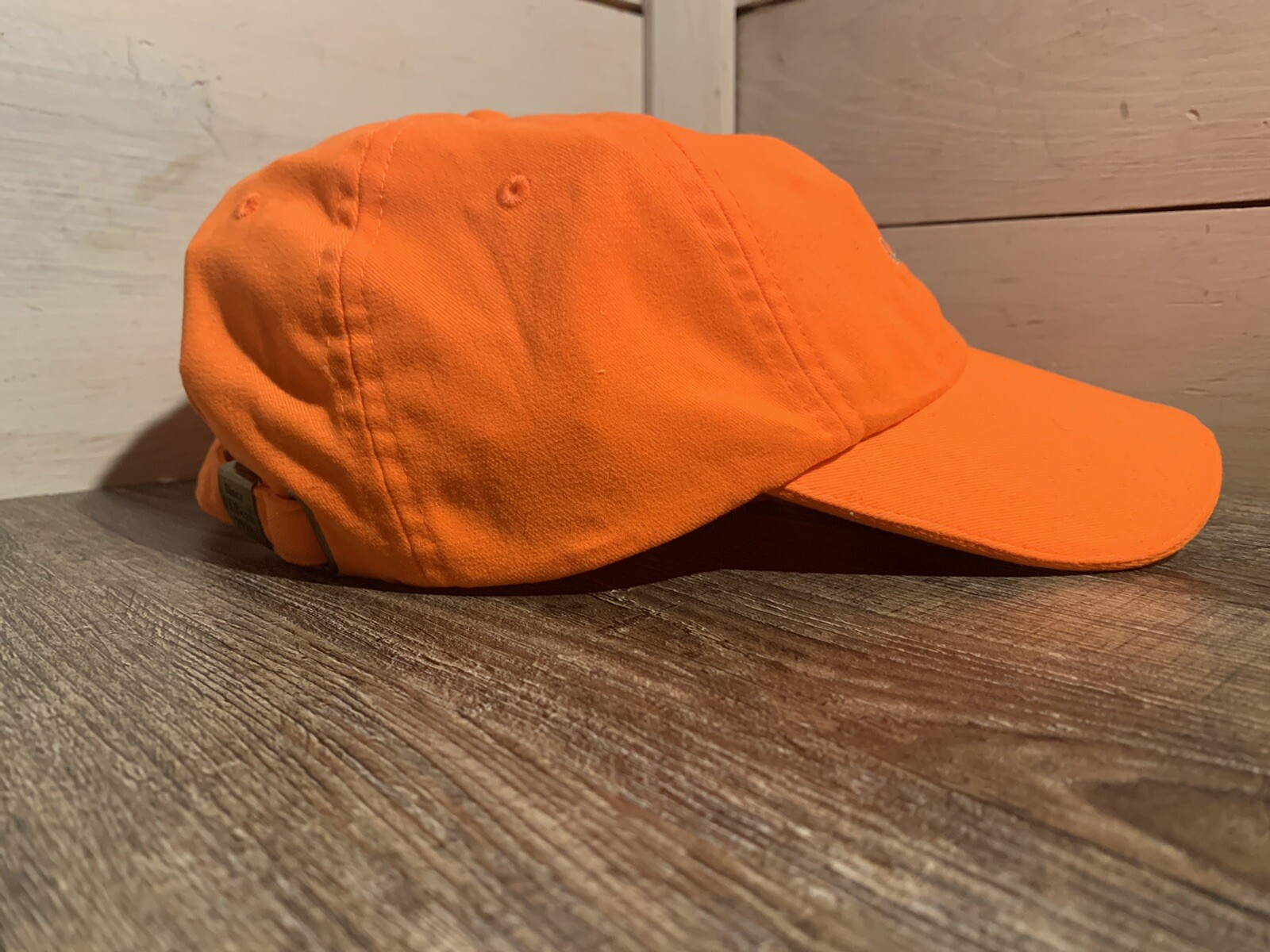 LL BEAN Orange Adjustable L.E.D. Lighted Pathfinder Hat Baseball