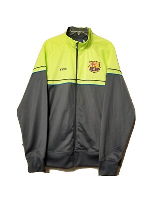 NWOT FCB Football Club Barcelona Men's Size XL Embroidered Soccer Jacket