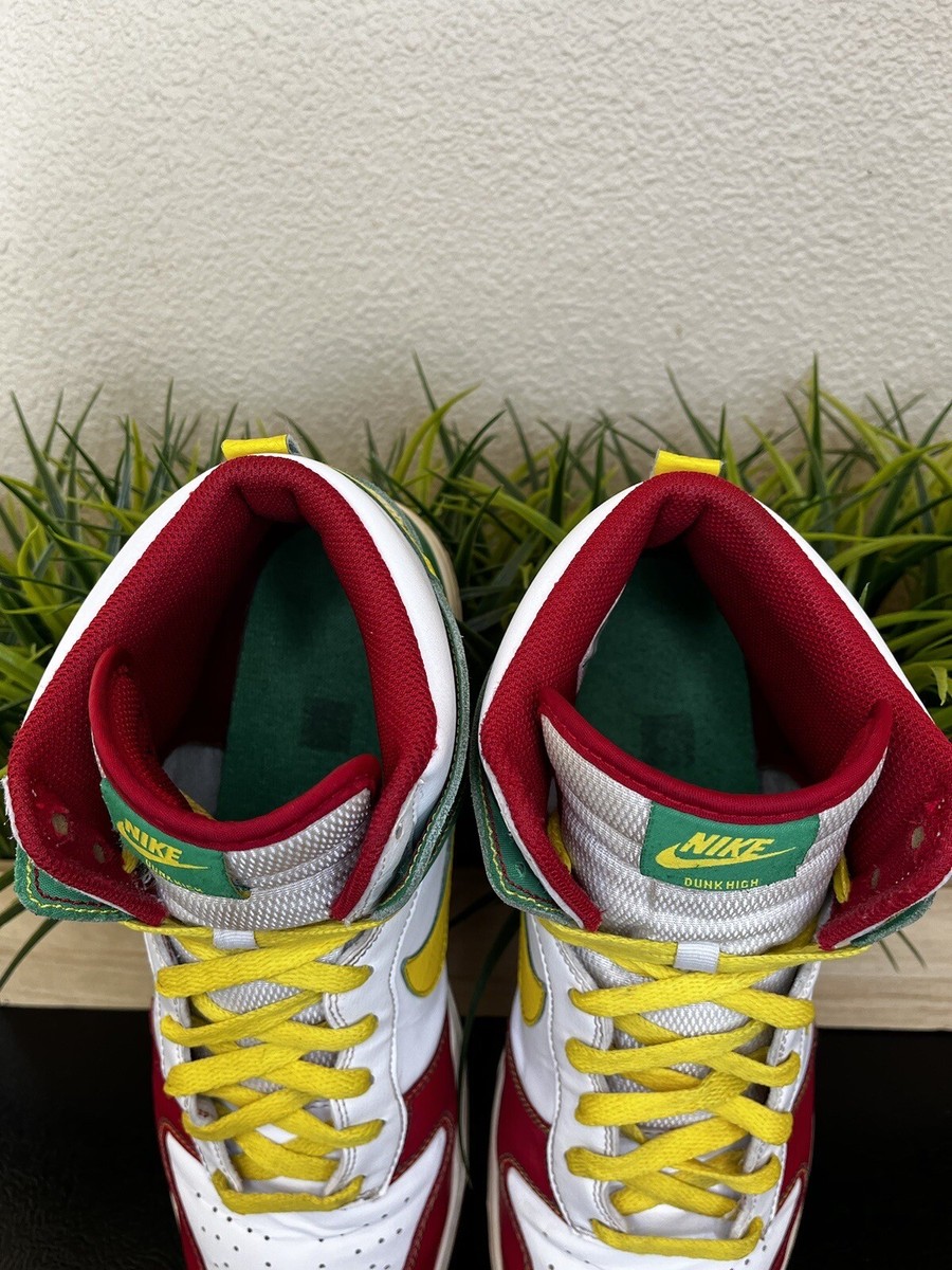 Nike Dunk High 6.0 Rasta Red Green Yellow 517562-173 Men's Size 11 Rare Grail | eBay