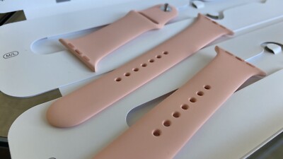 RARE! Genuine Apple Watch Sport Band Grapefruit 42/44/45mm MXNY2AM/A  - Main Image