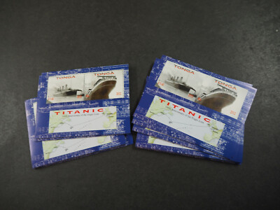 Tonga 2012, Block "Titanic" **/MNH gezähnt/ungez. per 100 (ME 1000,-)