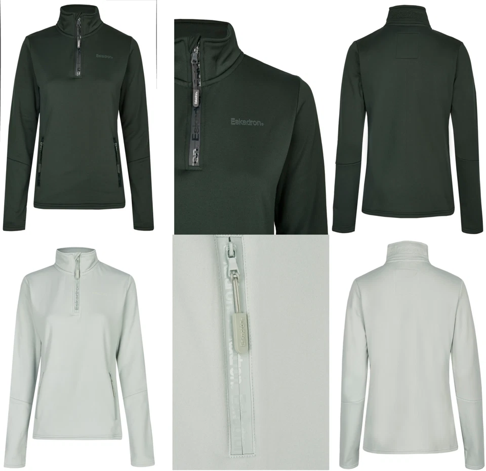 PIKEUR ESKADRON Half Zip-Shirt CECE Eskadron Fanatics antique green sea salt XS -XL REDUZIERT