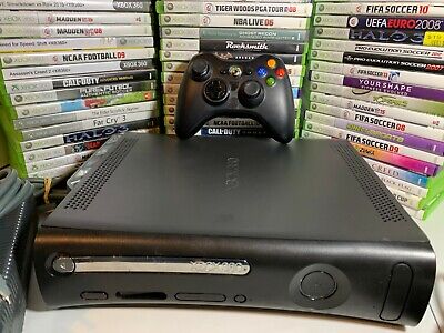 Black Xbox 360 Fat System HDMI 120gb Elite System - Console Only! Tested!!