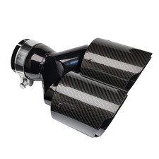 Dual Carbon Fiber Exhaust Tip 3 Inlet To Dual 4 Outlet Universal Dual Carbon Fiber Exhaust Tip 3 Inlet To Dual 4 Outlet Universal