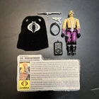 Gi Joe 3.75 Action Figure Dr Mindbender 1986 Complete W/ Filecard L6