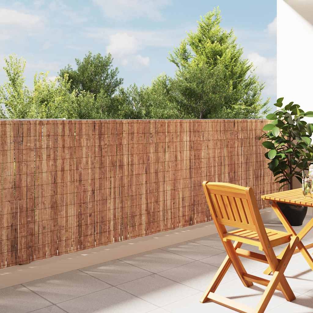 Recinzione Bio in Corteccia 400x125cm Marrone | Privacy Sostenibile