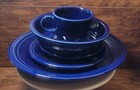 Fiesta Homer Laughlin China 5 Piece Place Setting Cobalt Blue Fiestaware