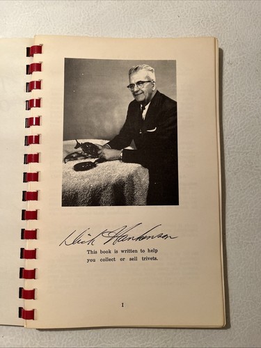 Trivets Old And Re-pro Value Price Guide Book Dan Hankenson 1963 - Picture 3 of 7