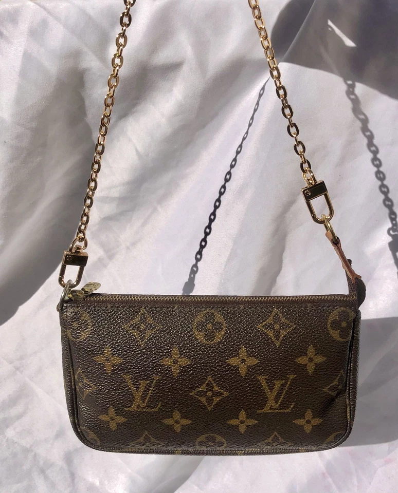 AUTÉNTICO Louis Vuitton Bucket Mini Pochette Accesorios Bolso Monograma FL0067 Foto 2 de 4