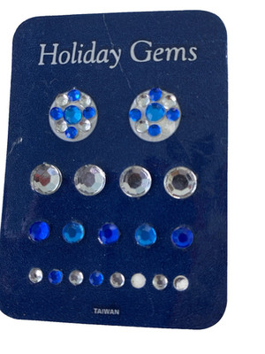 American Girl Holiday Gems Jewels Earrings Stick On Accessories Retired READ