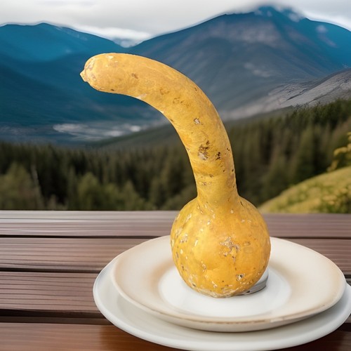 Craft Gourd Long Crookneck Natural Seed Rattle