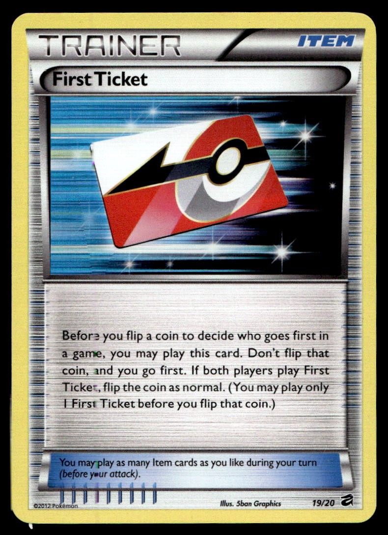 First Ticket Dragon Vault Holo Rare 19/20 2012 Pokemon TCG