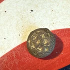 Dug Civil War 💥 🇺🇸 💣 Confederate Gilt Tin Back Kepi Button