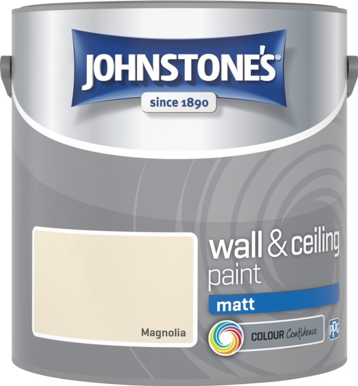Johnstone's 304025 Vinyl Matt Emulsion - Magnolia,2.5 2.5 L, Magnolia - Image 5