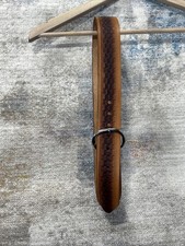 Vintage Western Leather Belt Tooled Brown Cowboy Workwear Est 36-38