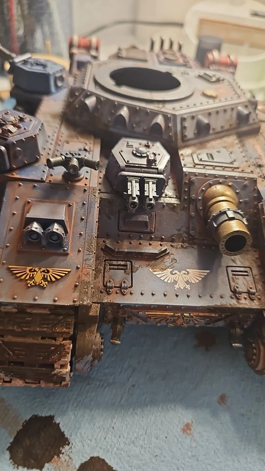 Death Korp Of Krieg Baneblade, собранный и окрашенный с выветриванием - Изображение 3 из 4