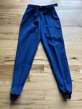 VTG 60 s Women s Blue Ski Pants White Stag Bronze Medal Stretch Japan 24 Waist
