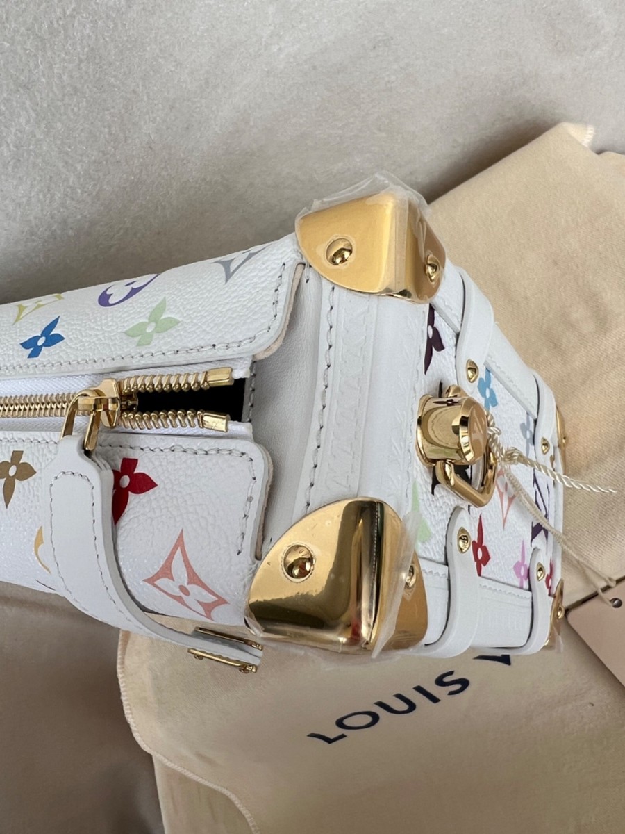 Louis Vuitton x Takashi Murakami 2025 Side Trunk MM White