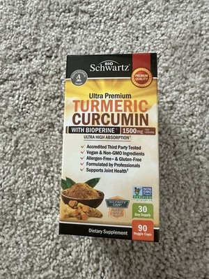 Bio Schwartz Ultra Premium Turmeric With Bioperine  1500 Mg Vitamins