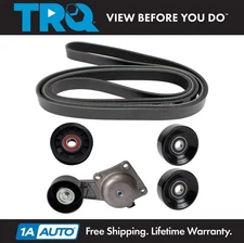 TRQ Belt Set Fits 07-08 Ford Expedition F-150 08 Lincoln Mark LT 07-09 Navigator