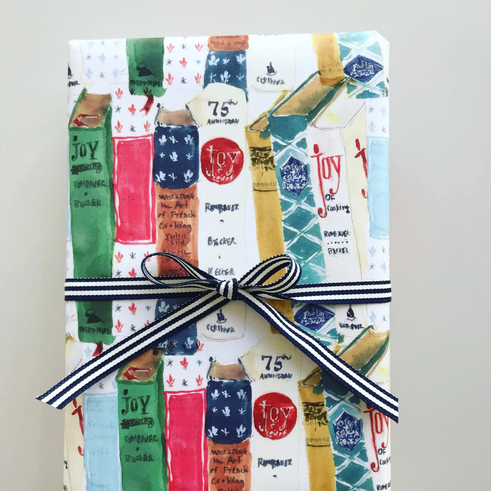 Julia and Joy Books Wrapping Paper, Cute Holiday Christmas G