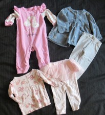 Baby Girl Mix Lot Romper, Dress, and More size 12Mos