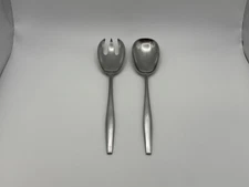 Dansk Stainless Steel VARIATION V 2 Piece Salad Serving Set Made in Denmark