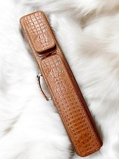 Volturi Custom Soft Pool Case 4x8 Genuine Leather w/ Backpack Straps. Brown