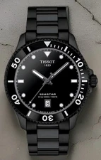 Tissot Seastar 1000 Quartz Black Dial Men's Watch 40mm T120.410.33.051.00