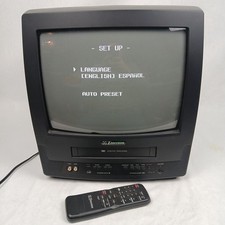 Vintage Emerson EWC1302 13" CRT Retro Gaming TV / VCR Combo VCR DOES NOT WORK 