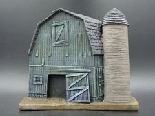 VINTAGE FARM BARN FIND RESIN DIORAMA SCENE BACKGROUND DISPLAY PROP 1:64 MODEL