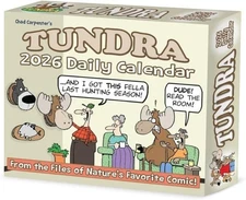 Willow Creek Press, Tundra 2026 Desk Calendar Free Shipping USA