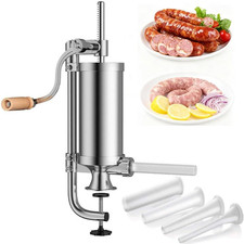 Manuell Wurstf&uuml;ller, Wurstf&uuml;llmaschine Edelstahl - 2,5LBS Wurstf&uuml;ller Vielseitig