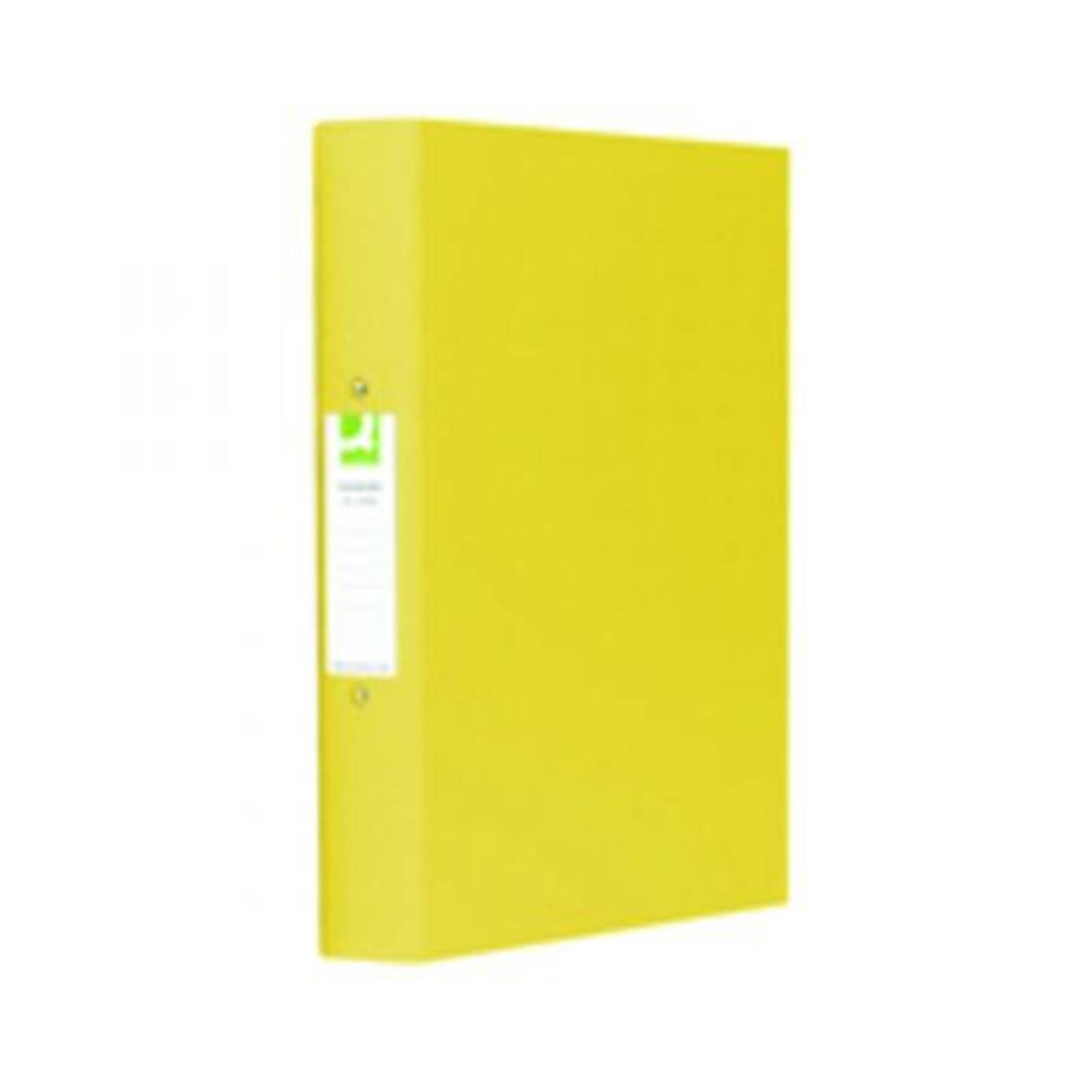 Q-Connect 25mm 2 Ring Binder Polypropylene A4 Yellow - Single KF01472